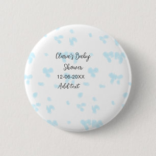 Badge Rond 5 Cm Rose mignon baby shower aquarelle moderne dat