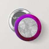 Badge Rond 5 Cm rose pourpre (Devant & derrière)