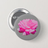 Badge Rond 5 Cm rose rose (Devant & derrière)