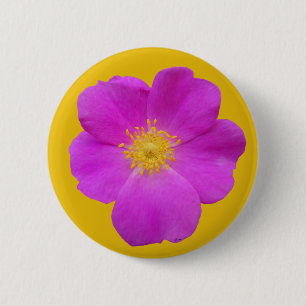 Badge Rond 5 Cm Rose sauvage 2
