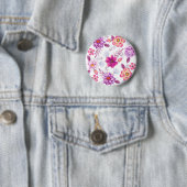 Badge Rond 5 Cm Rose violette (En situation)