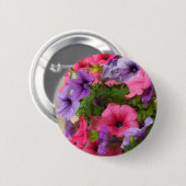 Badge Rond 5 Cm Roses (Devant & derrière)