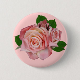 Badge Rond 5 Cm Roses antiques