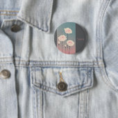 Badge Rond 5 Cm Roses, personalized (En situation)
