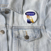 Badge Rond 5 Cm Rosie le bouton de Rivoir-Capitalisme (En situation)