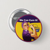 Badge Rond 5 Cm Rosie - nous pouvons traiter le bouton (Devant & derrière)