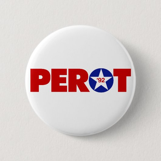 Badge Rond 5 Cm Ross Perot 92 (Devant)