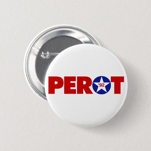 Badge Rond 5 Cm Ross Perot 92 (Devant & derrière)
