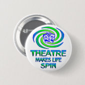Badge Rond 5 Cm Rotations de théâtre (Devant & derrière)