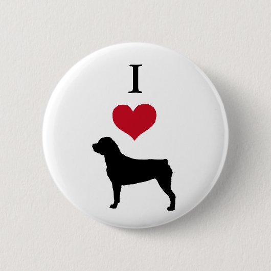 Badge Rond 5 Cm Rottweiler (Devant)