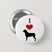 Badge Rond 5 Cm Rottweiler (Devant & derrière)