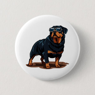 Badge Rond 5 Cm Rottweiler Le Gent