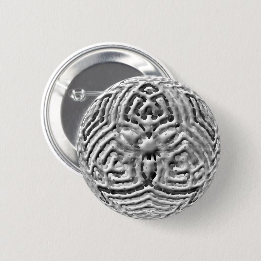 Badge Rond 5 Cm Roue - 3D (Devant & derrière)