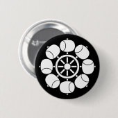 Badge Rond 5 Cm roue à eau à huit branches (Devant & derrière)