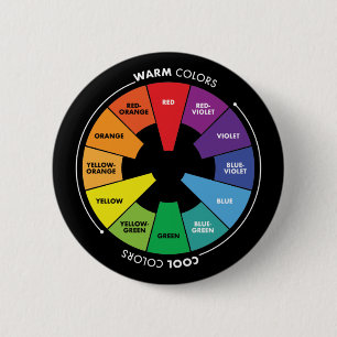 Badge Rond 5 Cm Roue couleur - Couleurs primaires, secondaires et 
