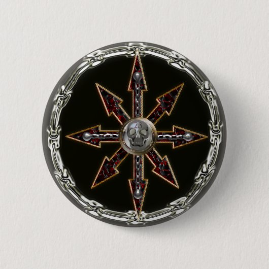 Badge Rond 5 Cm roue de chaos (Devant)