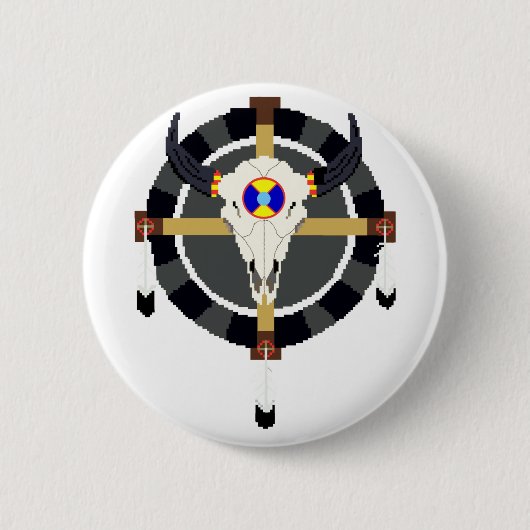 BADGE ROND 5 CM ROUE DE MÉDECINE (Devant)