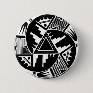 Badge Rond 5 Cm Roue indigène