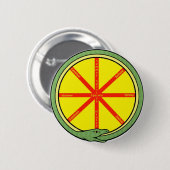 Badge Rond 5 Cm Roue Ouroboros (Devant & derrière)