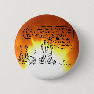 Badge Rond 5 Cm Roues de feu de camp