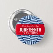 Badge Rond 5 Cm Rouge Blanc Bleu Noir Fête de l'Indépendance JUNET (Devant & derrière)
