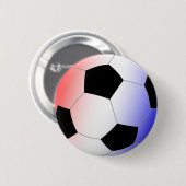 Badge Rond 5 Cm Rouge, blanc, et bleu (Devant & derrière)