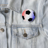 Badge Rond 5 Cm Rouge, blanc, et bleu (En situation)