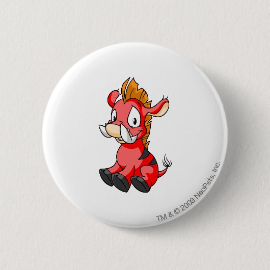Badge Rond 5 Cm Rouge de Moehog (Devant)