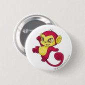 Badge Rond 5 Cm Rouge de Mynci (Devant & derrière)