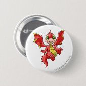 Badge Rond 5 Cm Rouge de Scorchio (Devant & derrière)