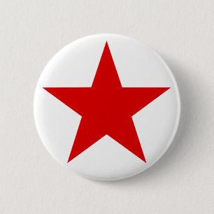 Badge Rond 5 Cm ★ rouge d'étoile