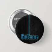 Badge Rond 5 Cm Rougeoyer bleu croient (Devant & derrière)