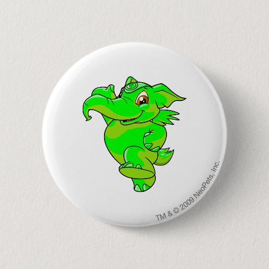 Badge Rond 5 Cm Rougeoyer d'Elephante (Devant)