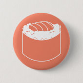 Badge Rond 5 Cm rouleau de sushi (Devant)