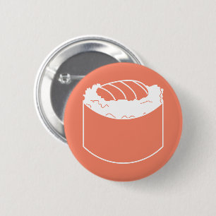 Badge Rond 5 Cm rouleau de sushi