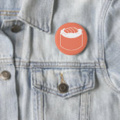 Badge Rond 5 Cm rouleau de sushi (En situation)