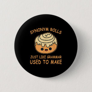 Badge Rond 5 Cm Rouleaux de synonymes comme la grammaire utilisée