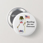 Badge Rond 5 Cm Roulement pour nos vétérans (Devant & derrière)