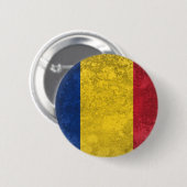 Badge Rond 5 Cm Roumanie (Devant & derrière)