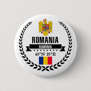 Badge Rond 5 Cm Roumanie