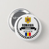 Badge Rond 5 Cm Roumanie (Devant & derrière)