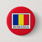 Badge Rond 5 Cm Roumanie (Devant)