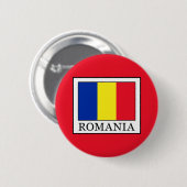 Badge Rond 5 Cm Roumanie (Devant & derrière)