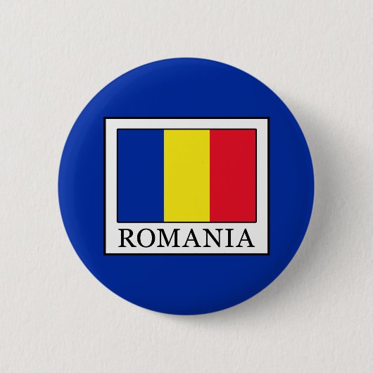 Badge Rond 5 Cm Roumanie (Devant)