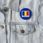Badge Rond 5 Cm Roumanie (En situation)