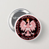 Badge Rond 5 Cm Round Red Polish (Devant & derrière)