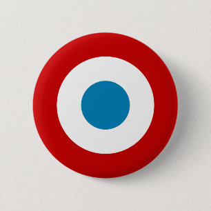 Badge Rond 5 Cm Rounde de la Révolution Française Cocarde Tricol