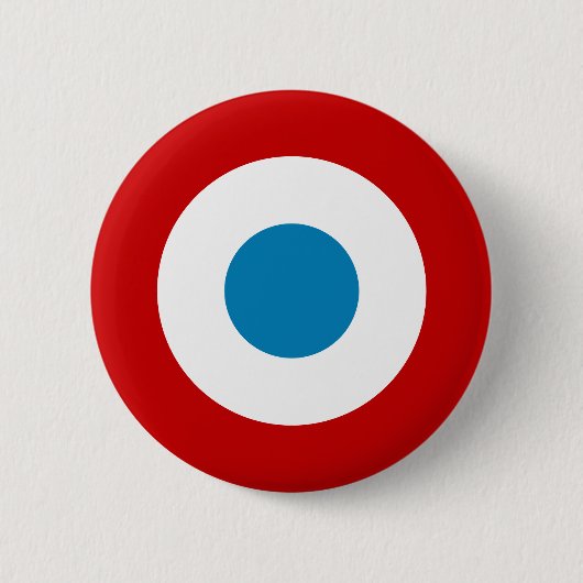 Badge Rond 5 Cm Rounde de la Révolution Française Cocarde Tricolor (Devant)