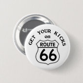 Badge Rond 5 Cm route66 (Devant & derrière)