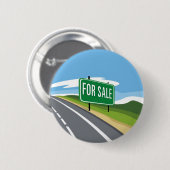 Badge Rond 5 Cm Route à vendre (Devant & derrière)